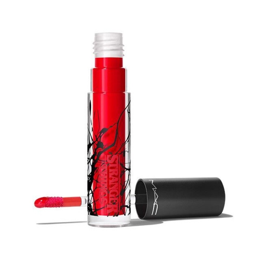 MAC X STRANGER THINGS ROCKIN ROBIN Lip Gloss Lipglass ~ Bright Red ~ RETIRED